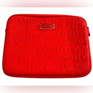 Marc By Marc Jacobs iPad case, bright orange/red color